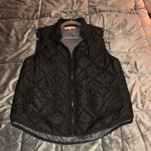 Black Quilted Vest